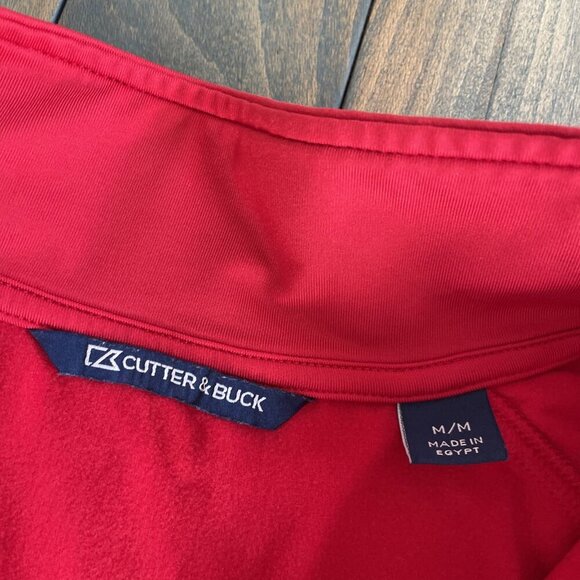 Men's Cutter & Buck Red Delaware Fightin' Blue Hens Adapt Eco Knit Size M (N8) - Picture 4 of 8